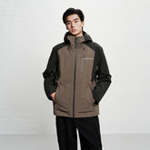 Men's Contrast-Panel Hooded Jacket